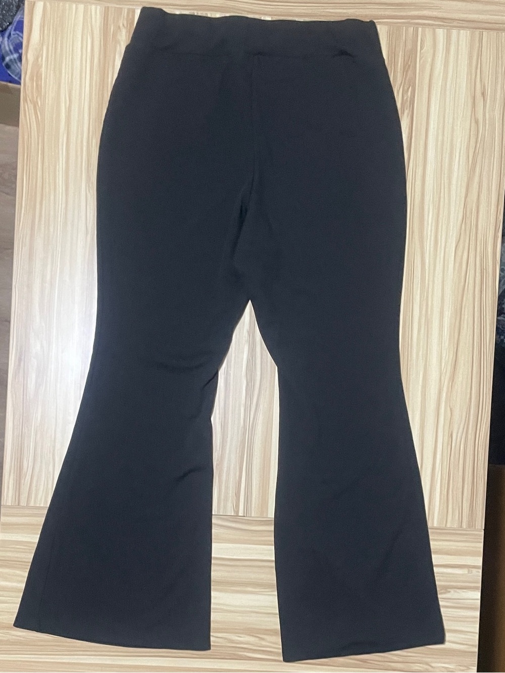 Black Flared Fitted Pants